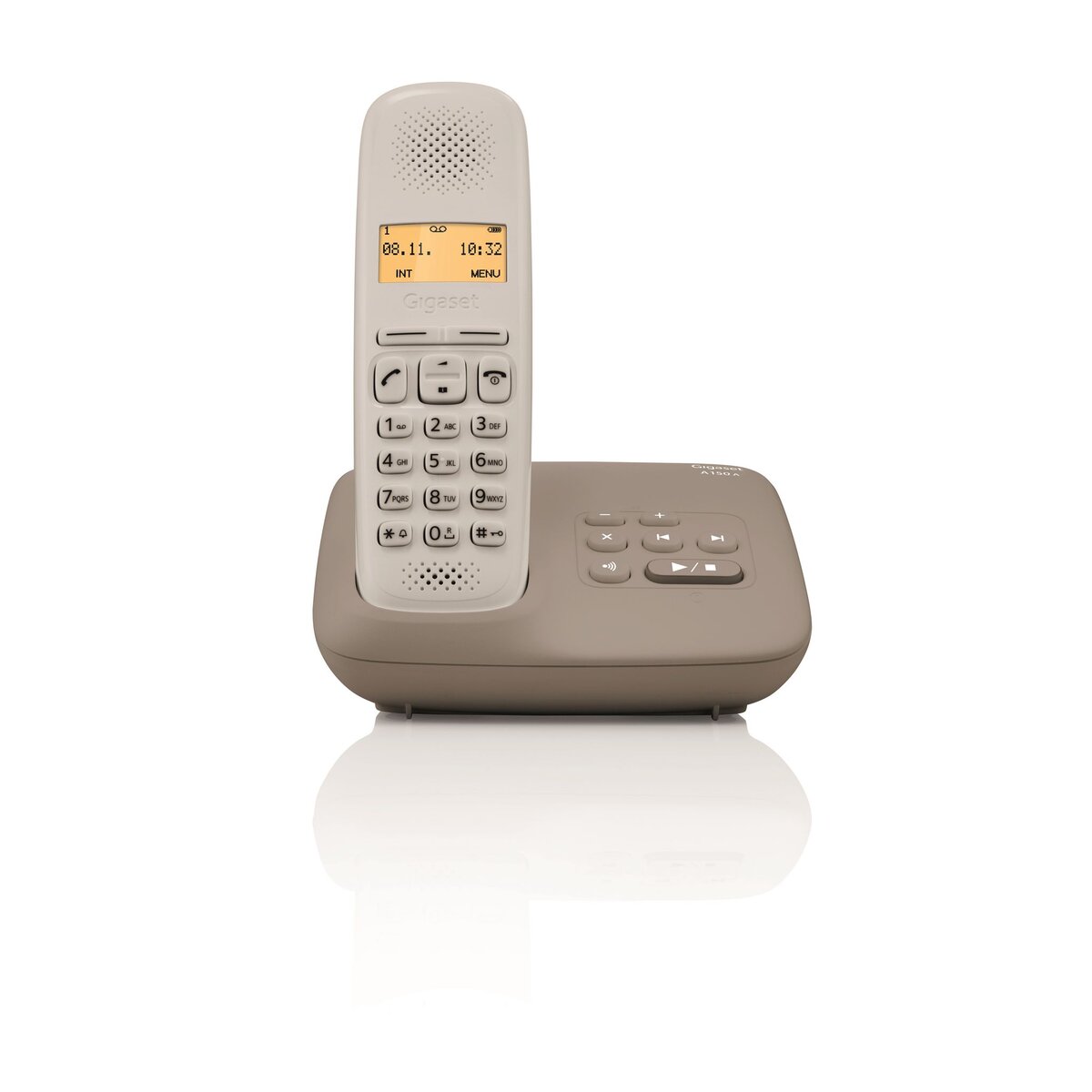 GIGASET Téléphone fixe - A150A - Taupe - Répondeur