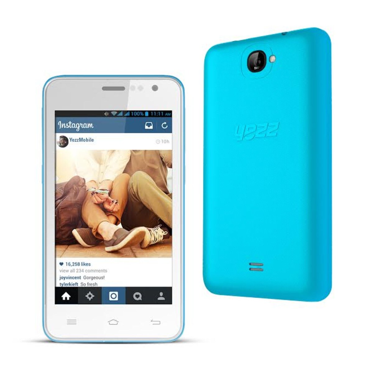 YEZZ Smartphone - Andy 4EI2 - Bleu - Double sim