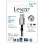 LEXAR Clé USB LJDC20i - USB 3.0 - 16 Go - Noir/gris