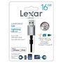 Voir la diapositive 2 : LEXAR Clé USB LJDC20i - USB 3.0 - 16 Go - Noir/gris