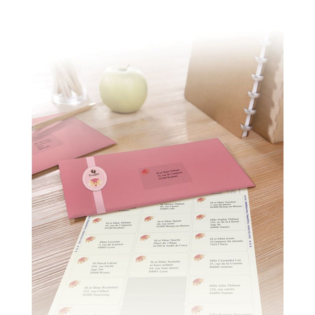 AVERY Étiquettes adresses transparentes x 126