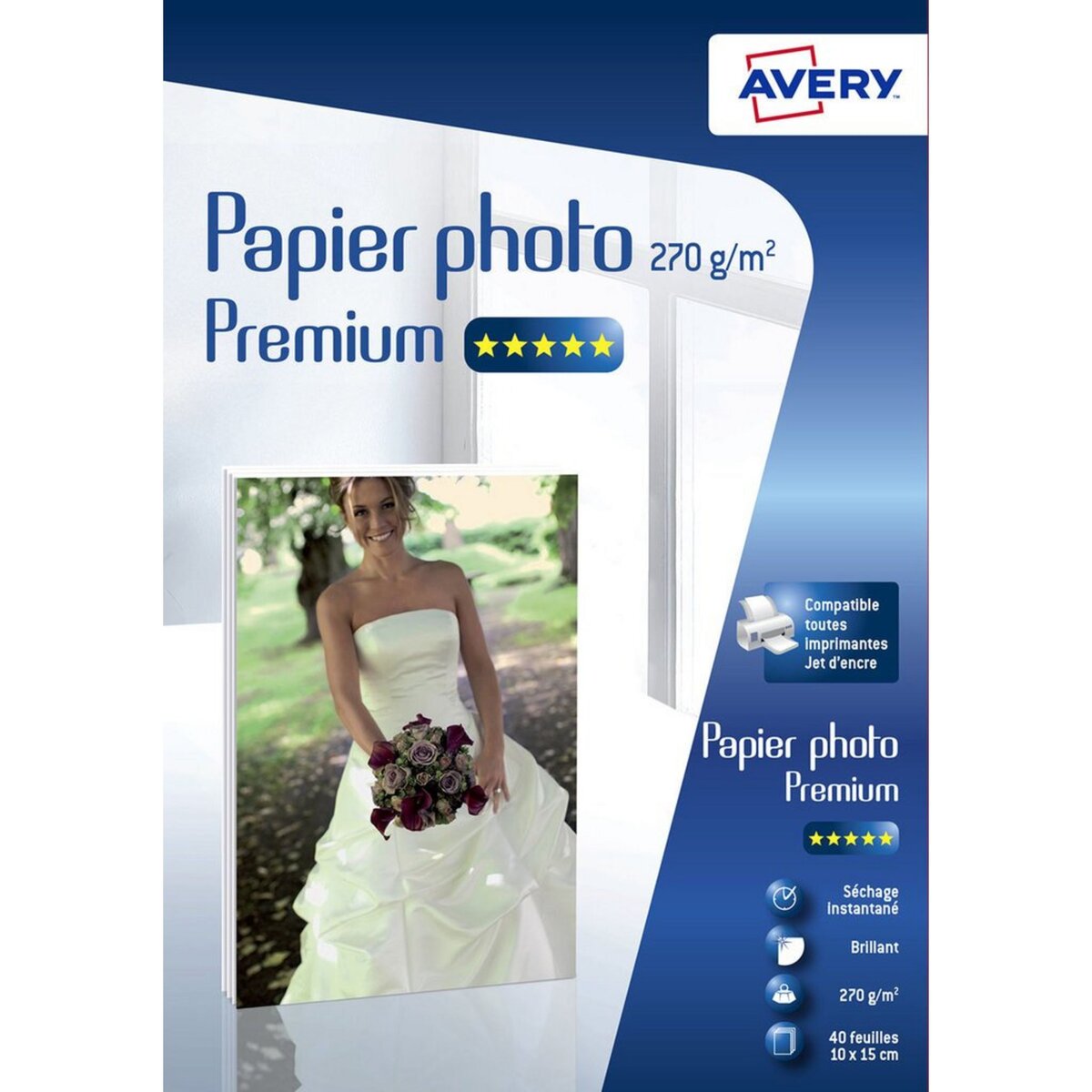 AVERY Papier photo Premium 270g/m² A6 C2453-40