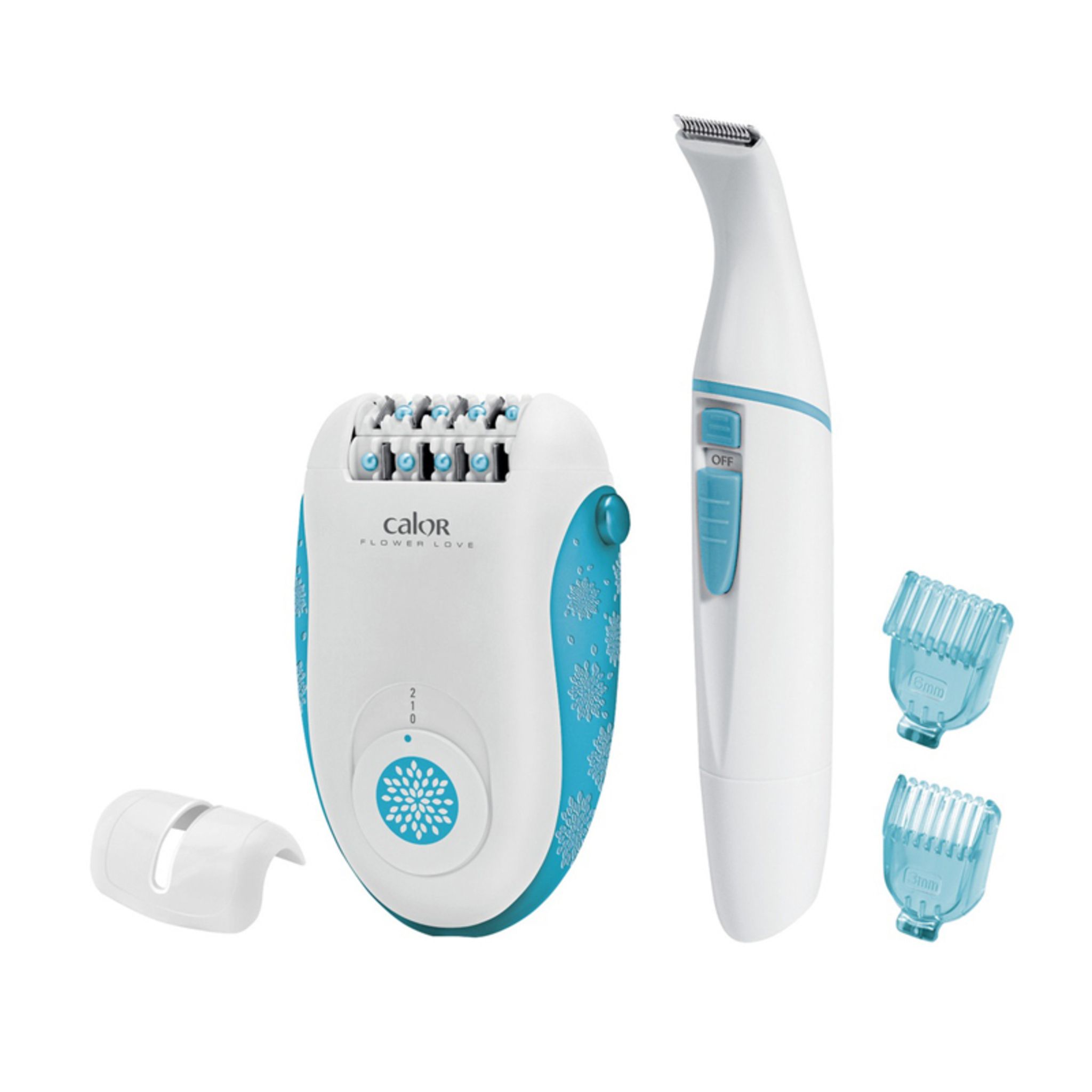 CALOR Épilateur EP2851C0 Kit Epilation Flower Love pas cher Auchan.fr