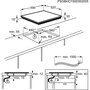 ELECTROLUX Table de cuisson à induction EHST633O9, 60 cm, 3 Foyers