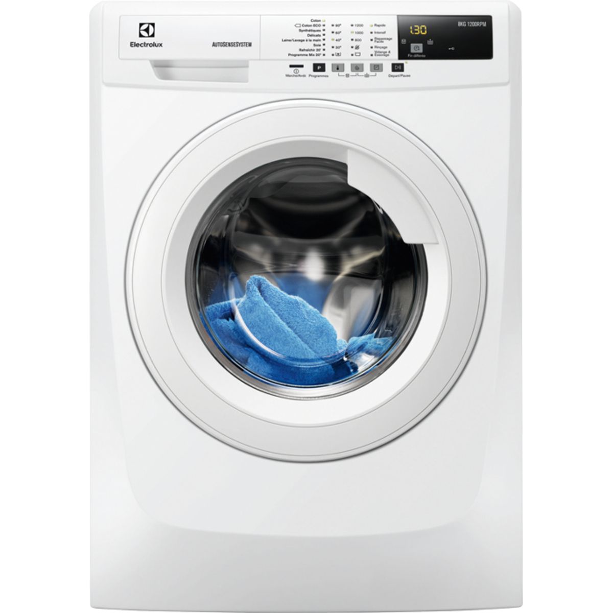 ELECTROLUX Lave-linge hublot EWF1280ED, 8 Kg, 1200 T/min
