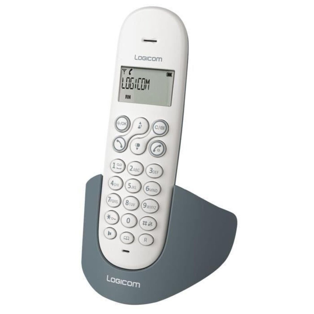 LOGICOM Téléphone fixe - LUNA 155T - Ardoise - Répondeur
