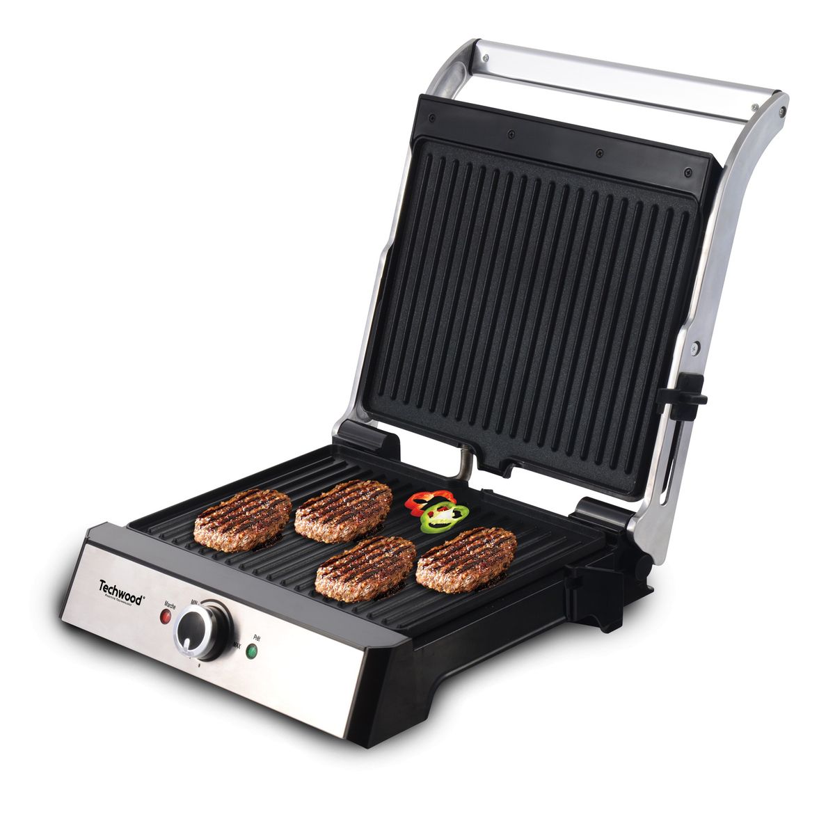 TECHWOOD Grill Viande et Panini TGD-026