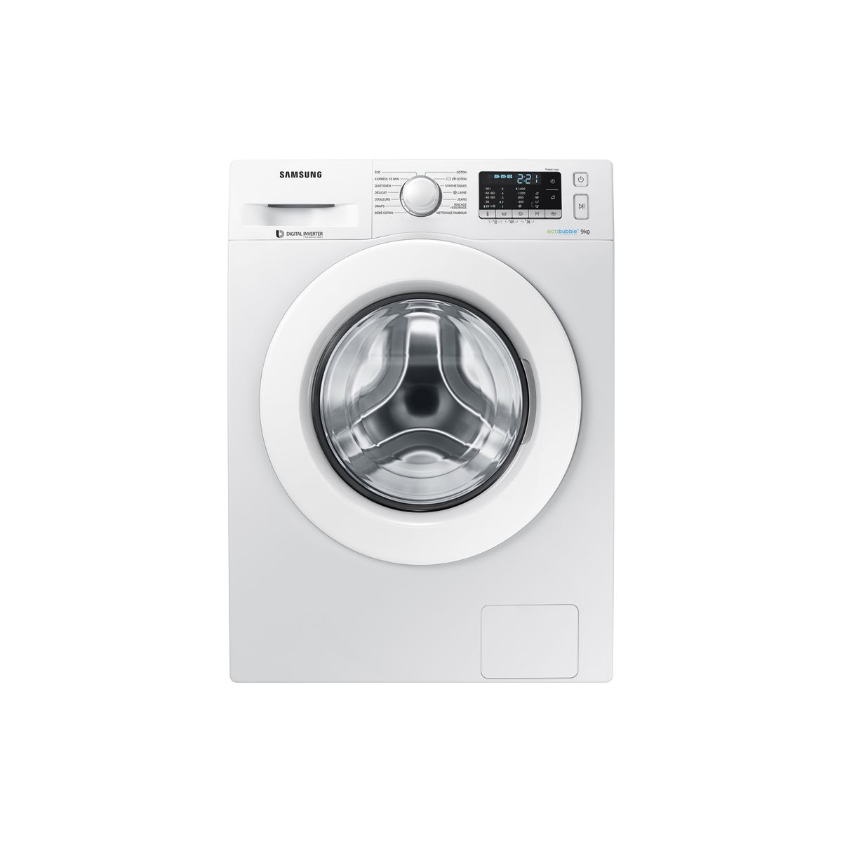 SAMSUNG SAMSUNG Lave linge hublot WW90J5455MW, Eco bubble, 9 kg, 1400 T/min