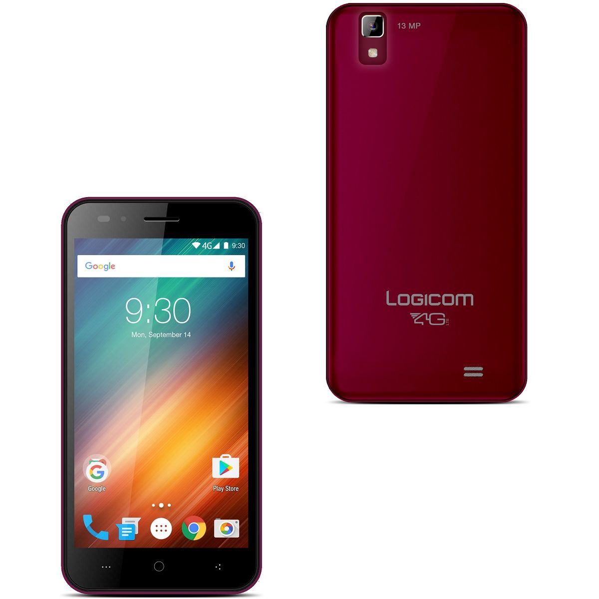 LOGICOM Smartphone - L-ITE 506 HD - Bordeaux - Double sim