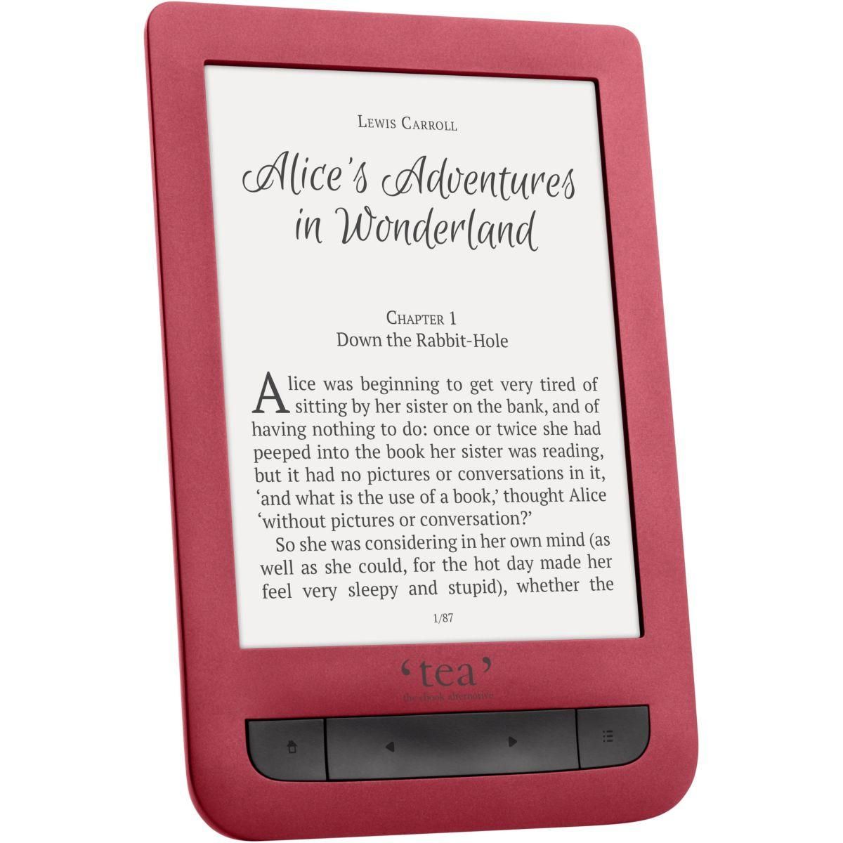 TEA Tablette liseuse Touch LUX 3 Rouge