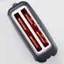 Voir la diapositive 3 : SEVERIN Grille Pain 2 Fentes AT2509 Noir/Inox