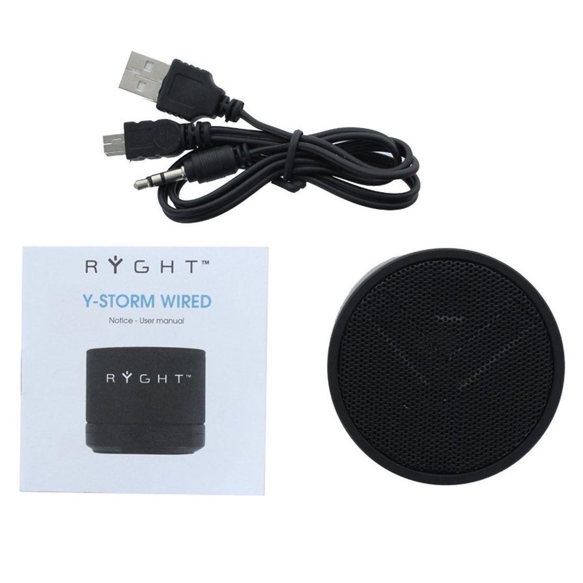 RYGHT Y-STORM - Bluetooth - Noir - Enceinte portable