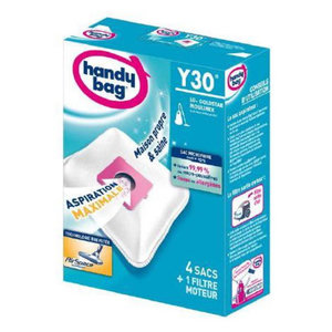 Sacs Moulinex Rowenta Lg Sacs Aspirateur Handy Bag Y30 X4 | Compatibles Moulinex, Rowenta, LG | Filtration 99,99% | Anti-Allergène Sacs Anti- Allergènes