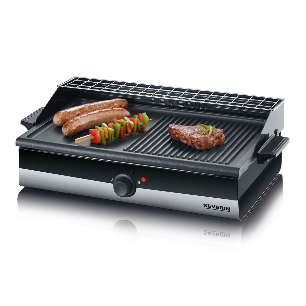 SEVERIN Grill viande KG 2367, Inox/noir