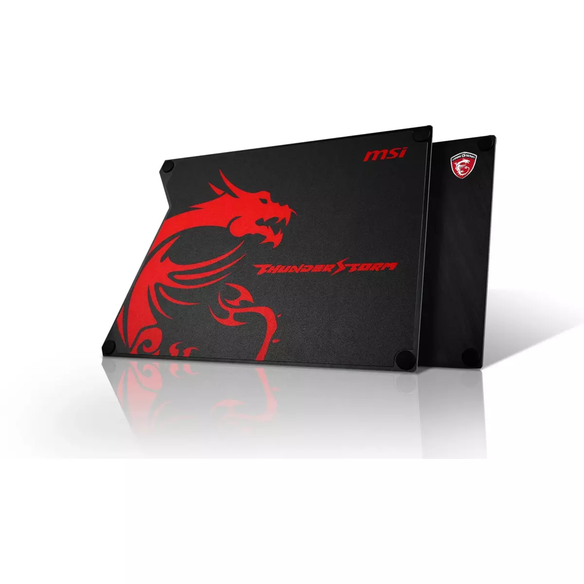 MSI Tapis de souris Thunderstorm Aluminum Gaming Mouse Pad - Noir et rouge