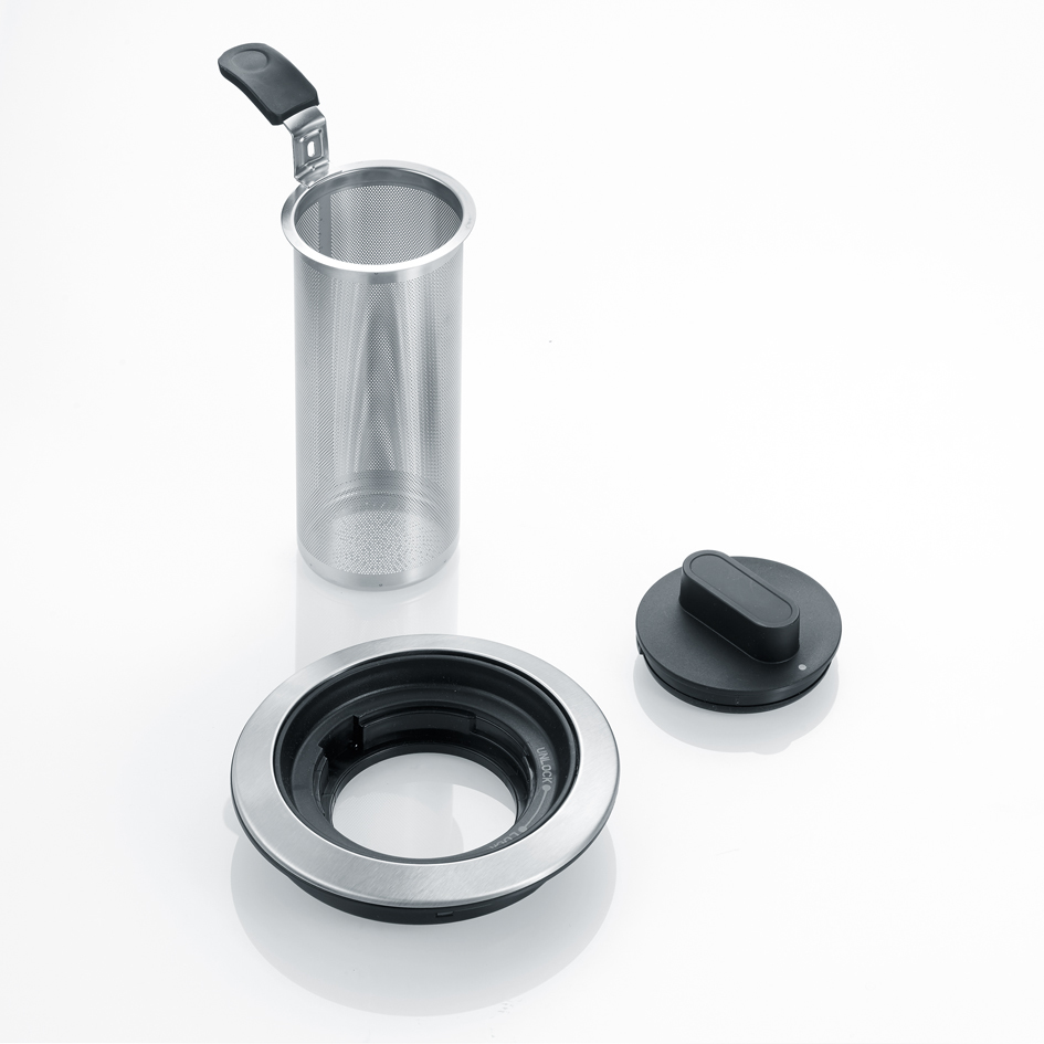 Voir la diapositive 6 : SEVERIN Bouilloire deluxe 2 en 1 eau et thé en inox WK3479