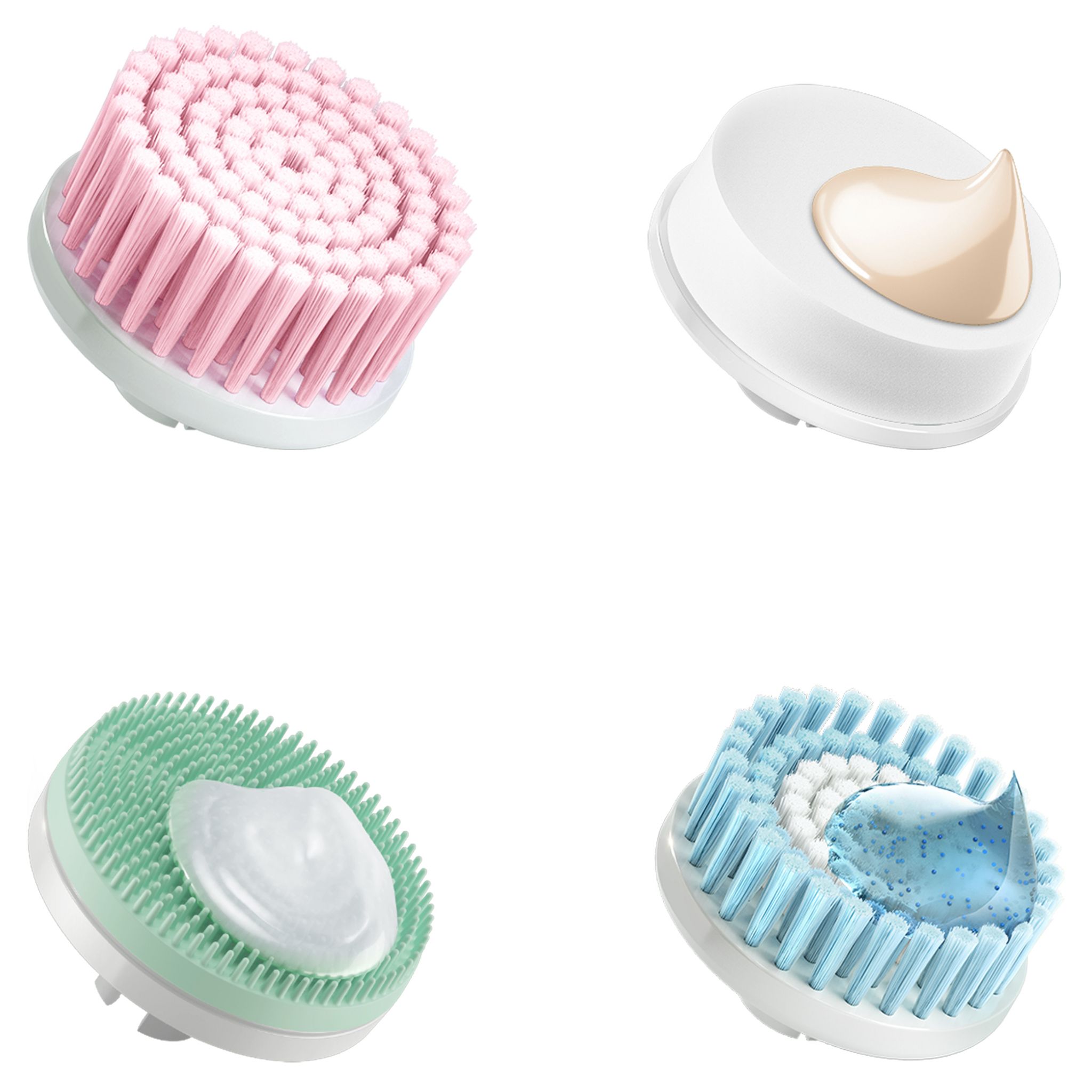 Voir la diapositive 7 : BRAUN Lot de 4 brosses de rechange FaceSpa 80MV pour soins visage