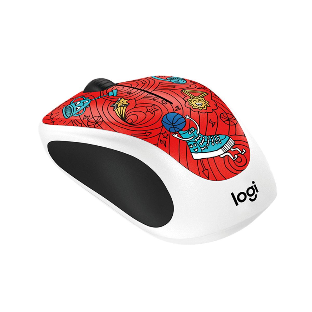 LOGITECH Souris sans fil Doodle M238 Champion Coral