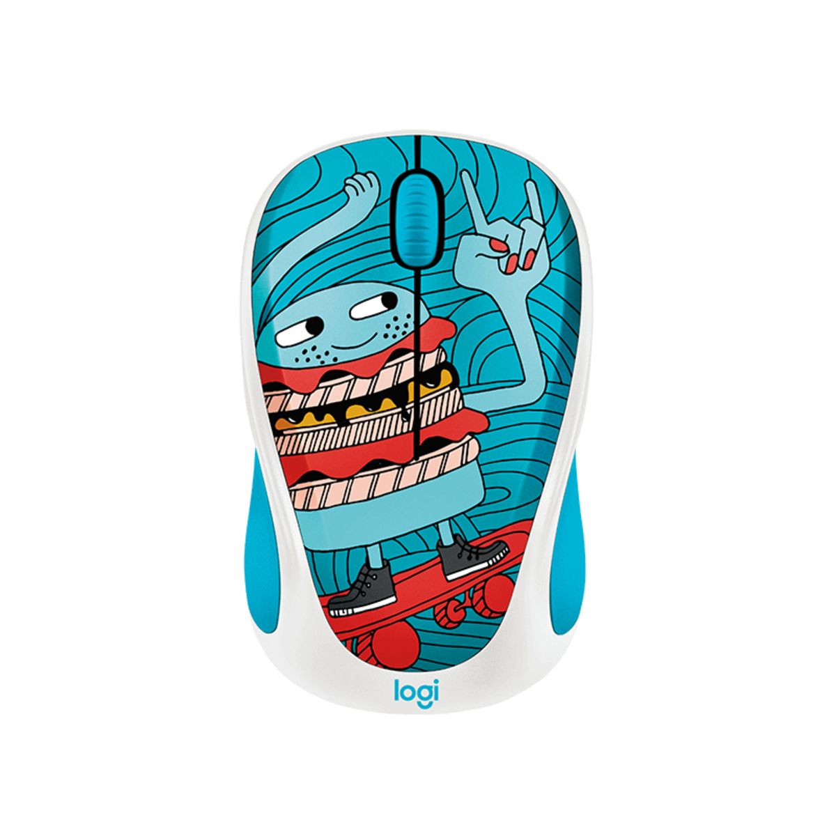 LOGITECH Souris sans fil Doodle M238 SkateBurger