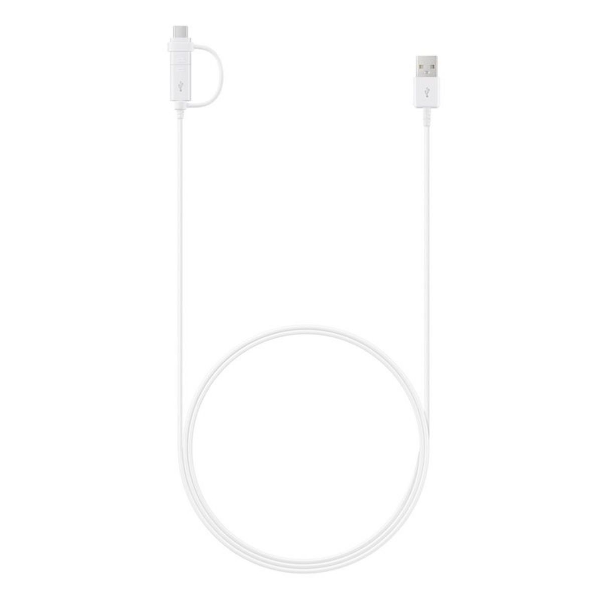 SAMSUNG Cable USB A Micro-USB C - Blanc