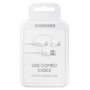 Voir la diapositive 4 : SAMSUNG Cable USB A Micro-USB C - Blanc