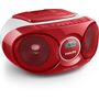Voir la diapositive 1 : PHILIPS AZ215R - Rouge - Radio CD