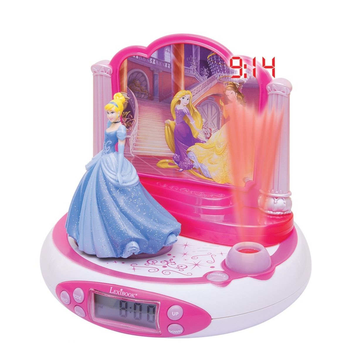LEXIBOOK RP510DP Disney Princess - Rose et blanc - Radio réveil