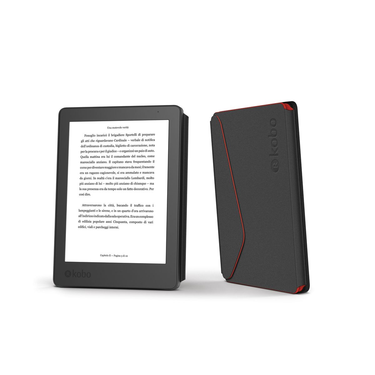 KOBO Etui pour livre électronique Aura - Rouge