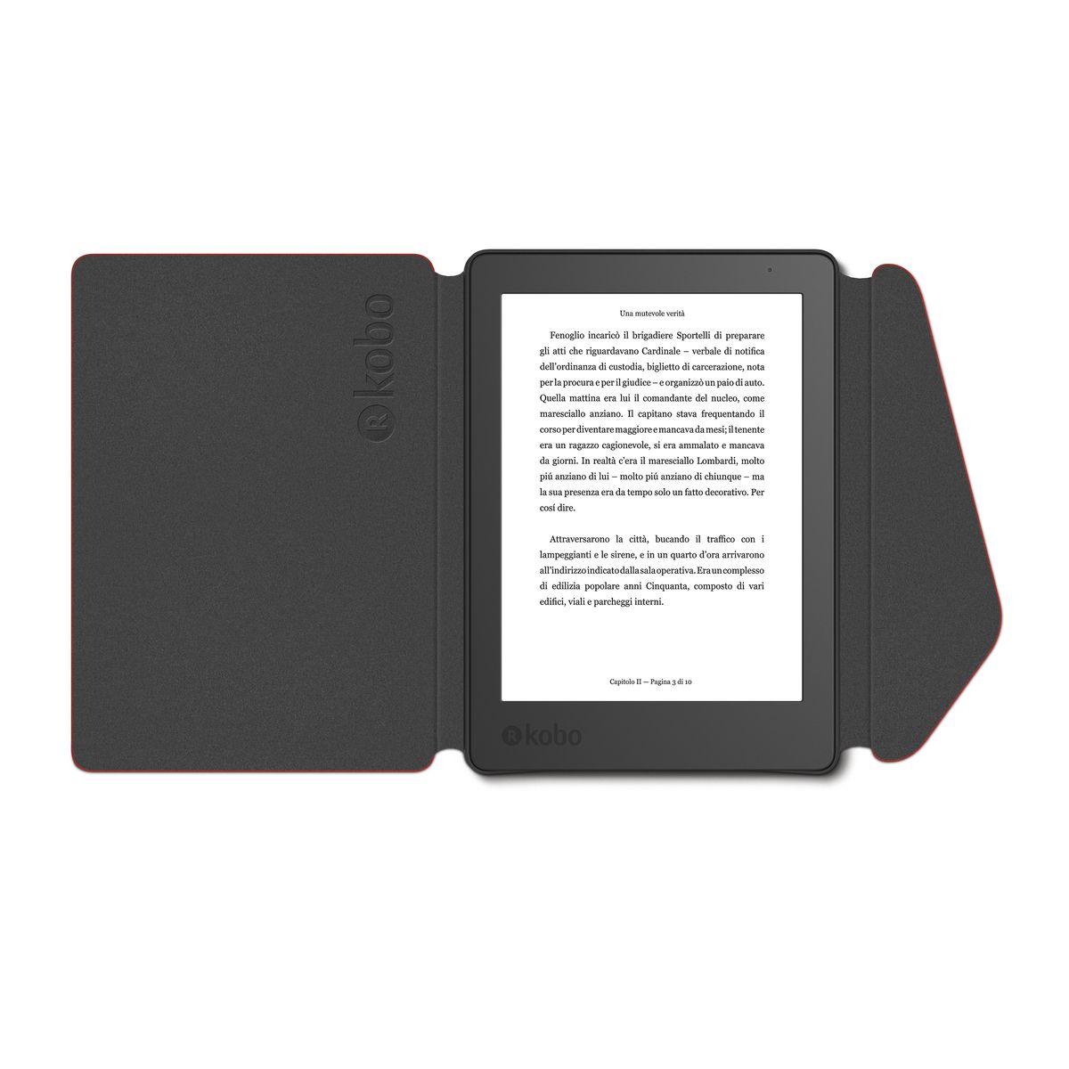 KOBO Etui pour livre électronique Aura - Rouge