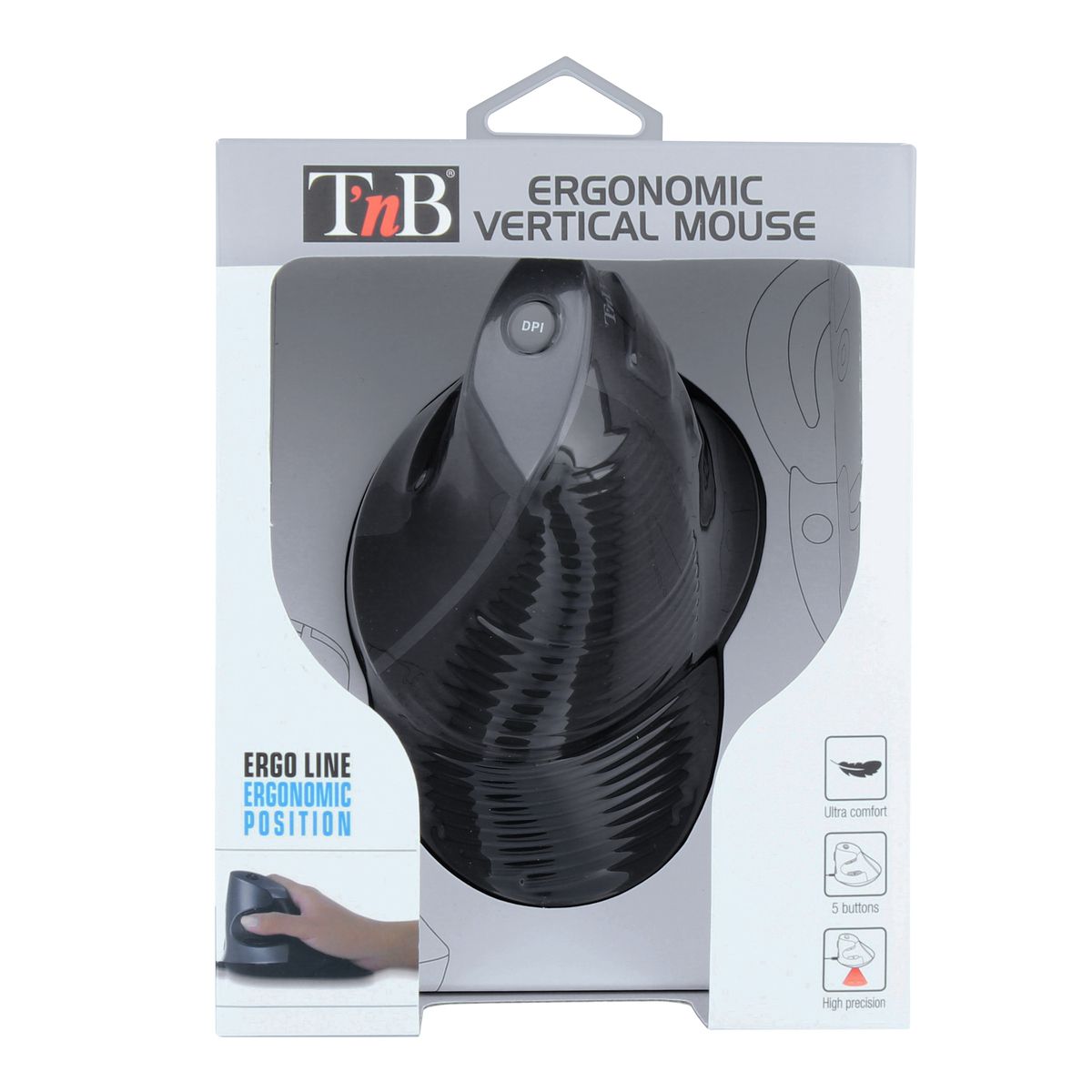 TNB Souris filaire MUERGOV  - Noir et argent