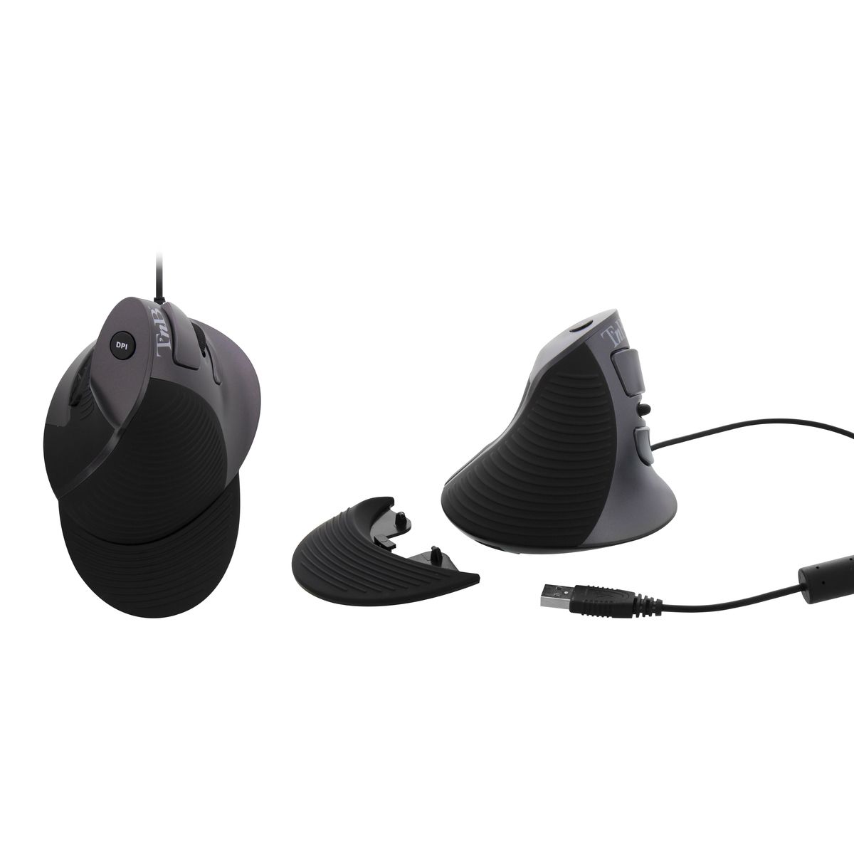 TNB Souris filaire MUERGOV  - Noir et argent