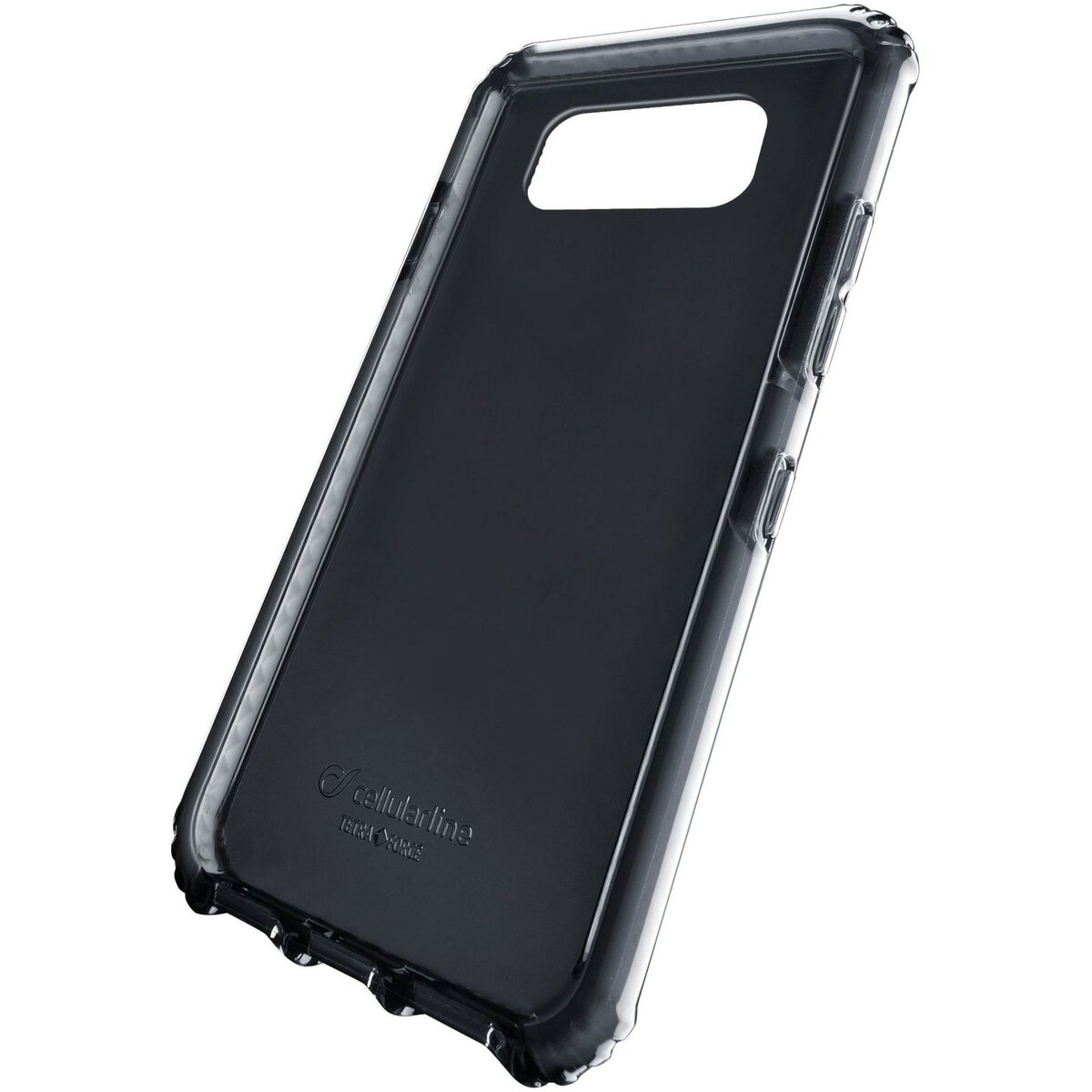 CELLULAR Coque en silicone renforcée noir anti choc pour Samsung Galaxy S8