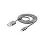 CELLULAR Câble USB MFI pour recharge et synchronisation iPod iPhone iPad - gris