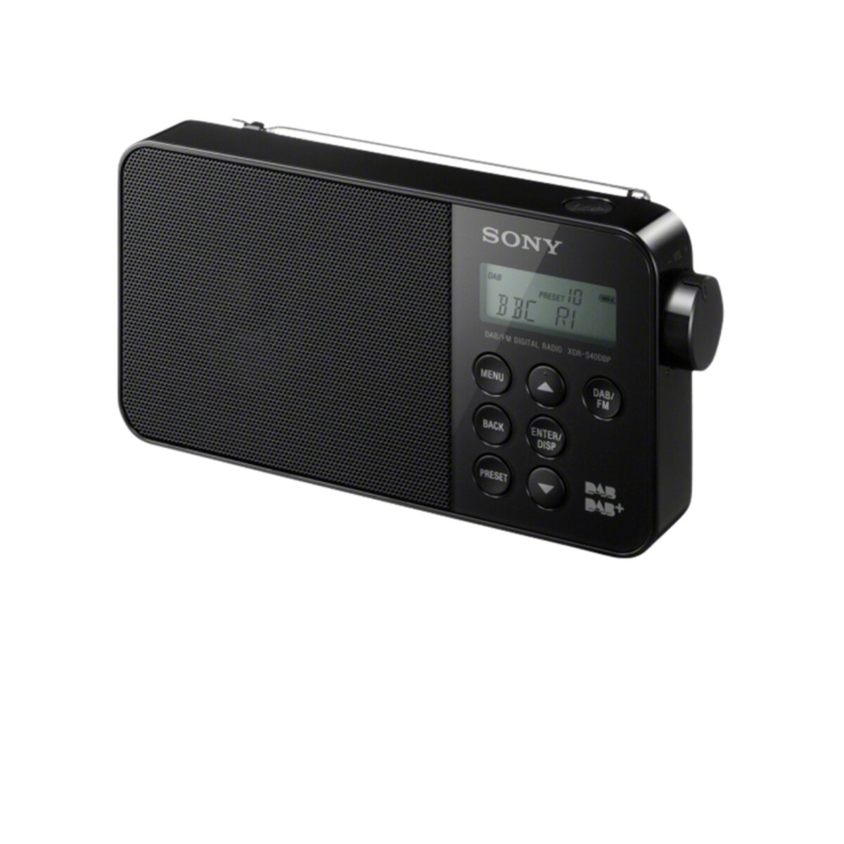 SONY Radio portable - Noir - XDR-S40DBP