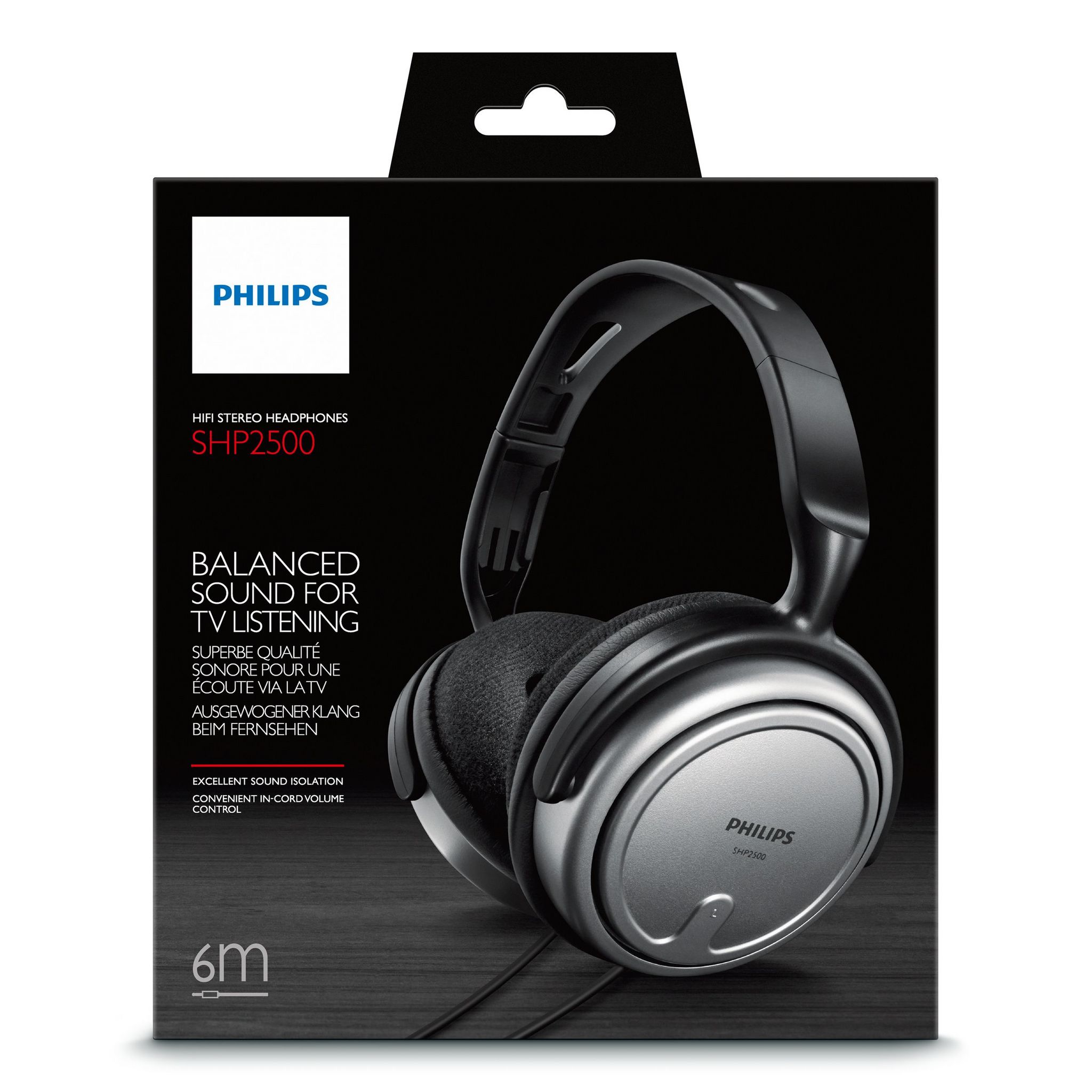 Voir la diapositive 2 : PHILIPS SHP2500/00 - Noir - Casque audio
