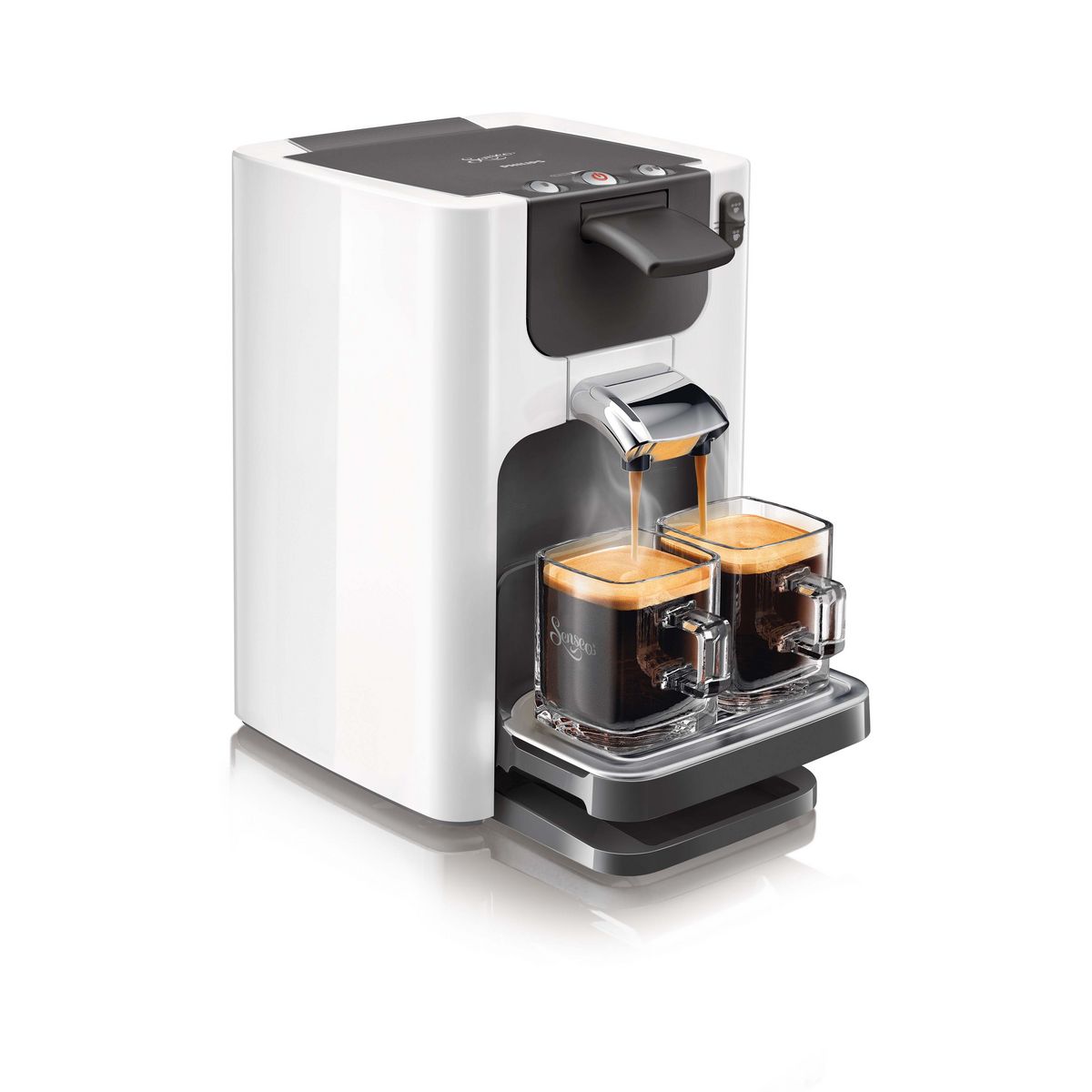 PHILIPS Cafetiere a dosette HD7864/11 Senseo Quadrante Blanc Titane