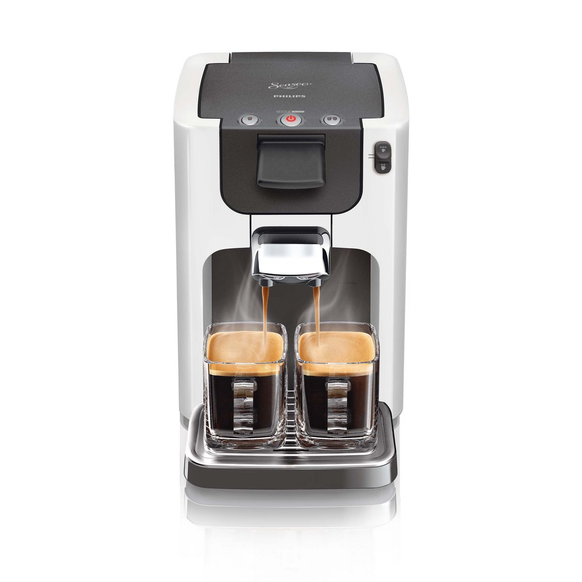 PHILIPS Cafetiere a dosette HD7864/11 Senseo Quadrante Blanc Titane