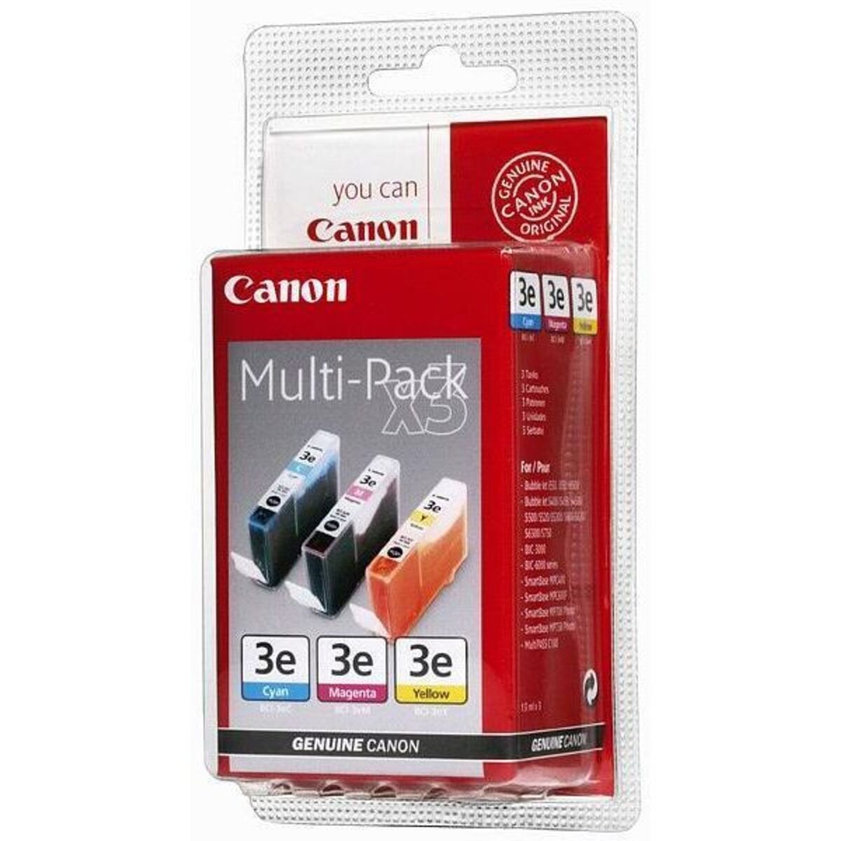 CANON Cartouche BCI-3E CMY Pack