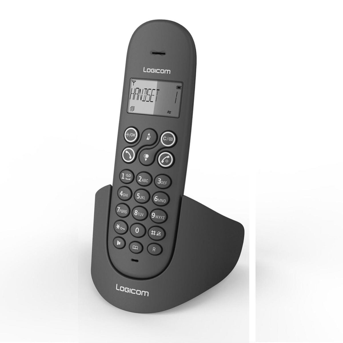 LOGICOM Téléphone fixe - LUNA 155T - Noir - Répondeur