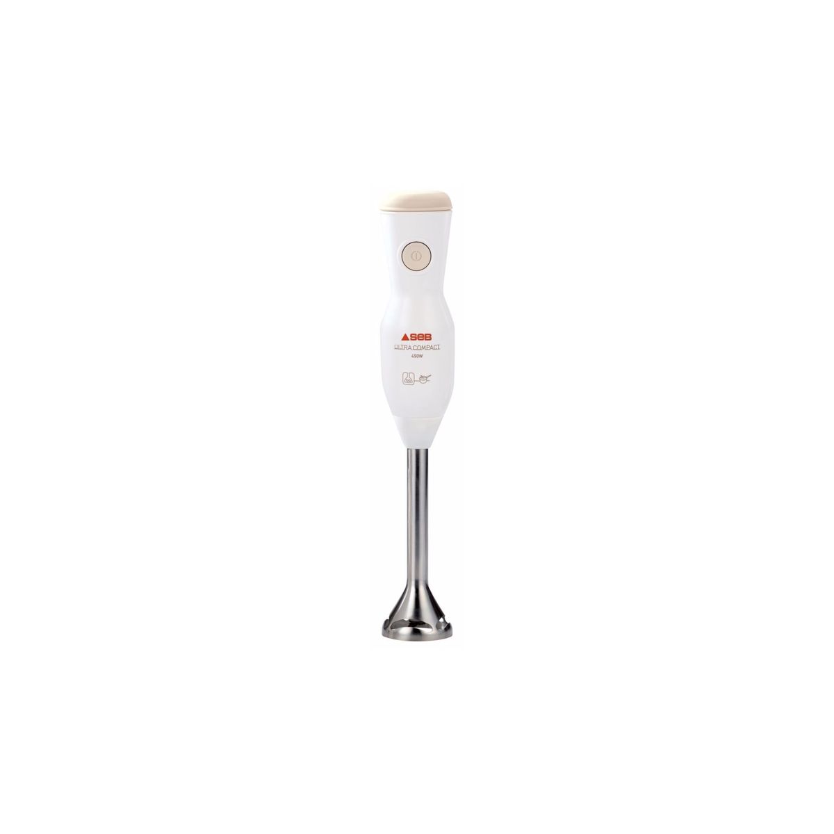 SEB Mixeur HB4071S1  Ultra compact Blanc 450W Pied Métal