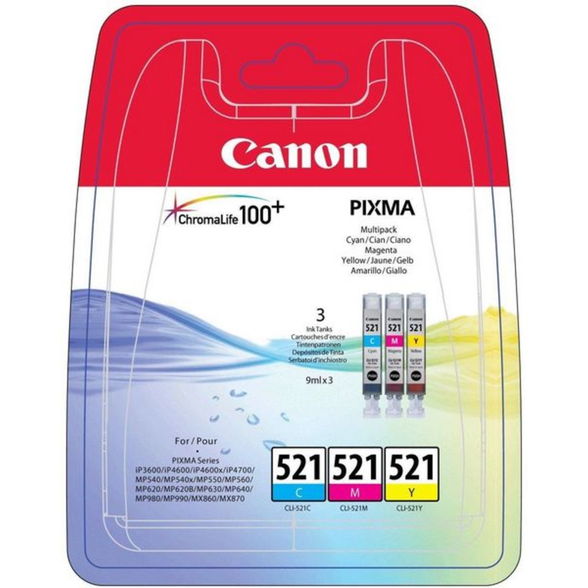 CANON Cartouche CLI-521 CMY pack