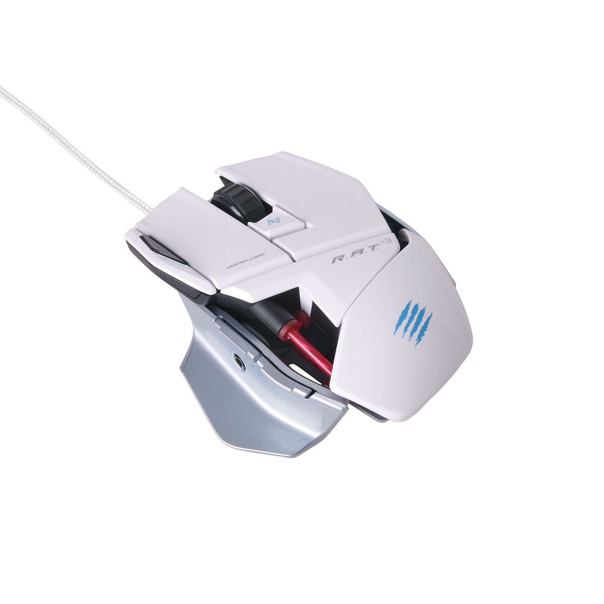 MADCATZ Souris gamer - Filaire - R.A.T.3 - Blanc