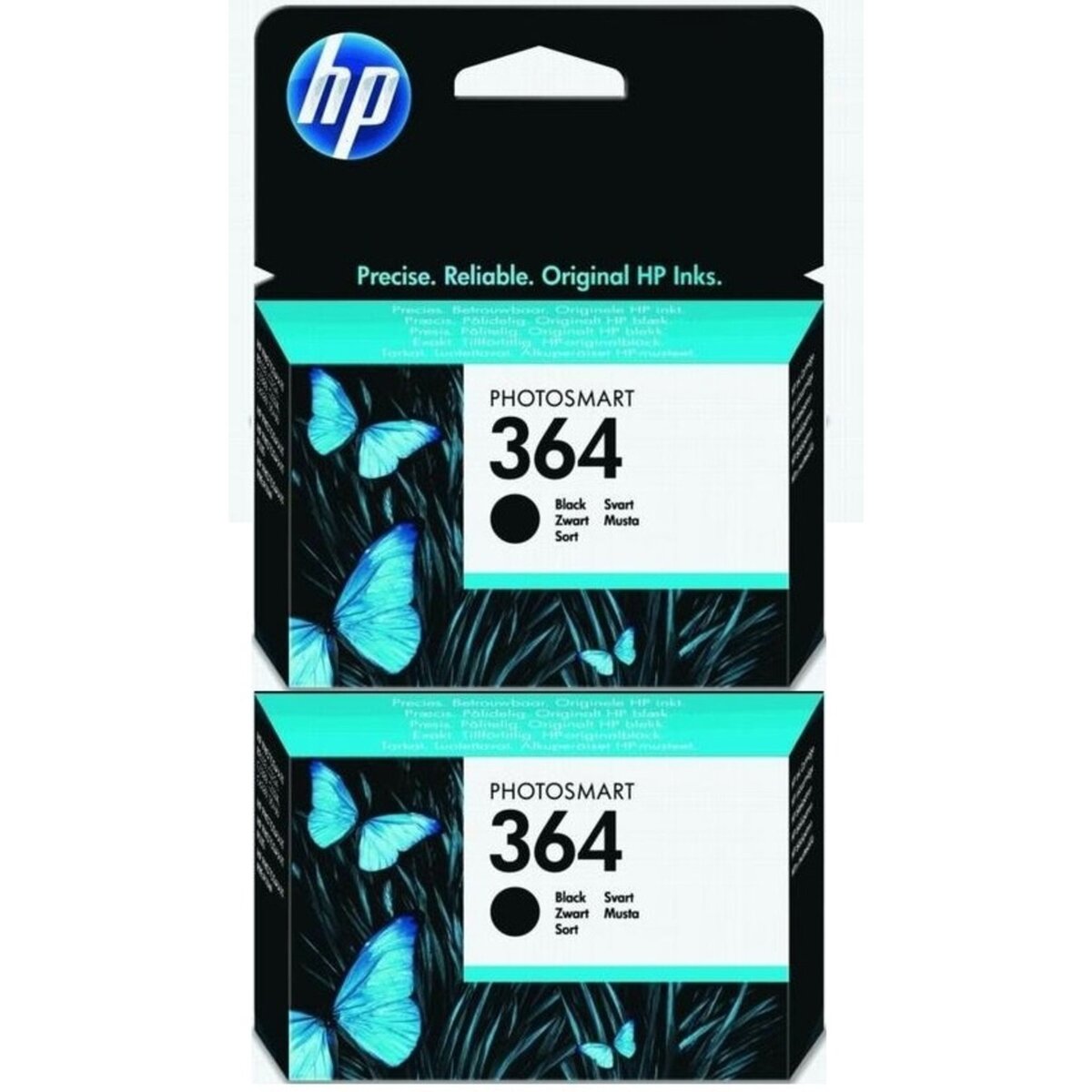 HP Pack Cartouche d'encre N364 x 2 - Noir