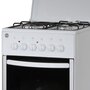 SELECLINE Cuisinière Mixte SCM50, 50 cm, 3 foyers à gaz + 1 électrique, Nettoyage manuel