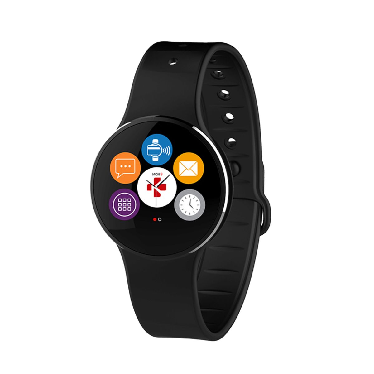 MYKRONOZ Bracelet connecté - ZeCircle 2 - Bluetooth - Noir