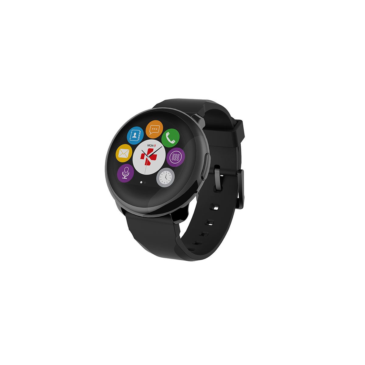 MYKRONOZ Montre connectée - ZeRound - Bluetooth - Noir
