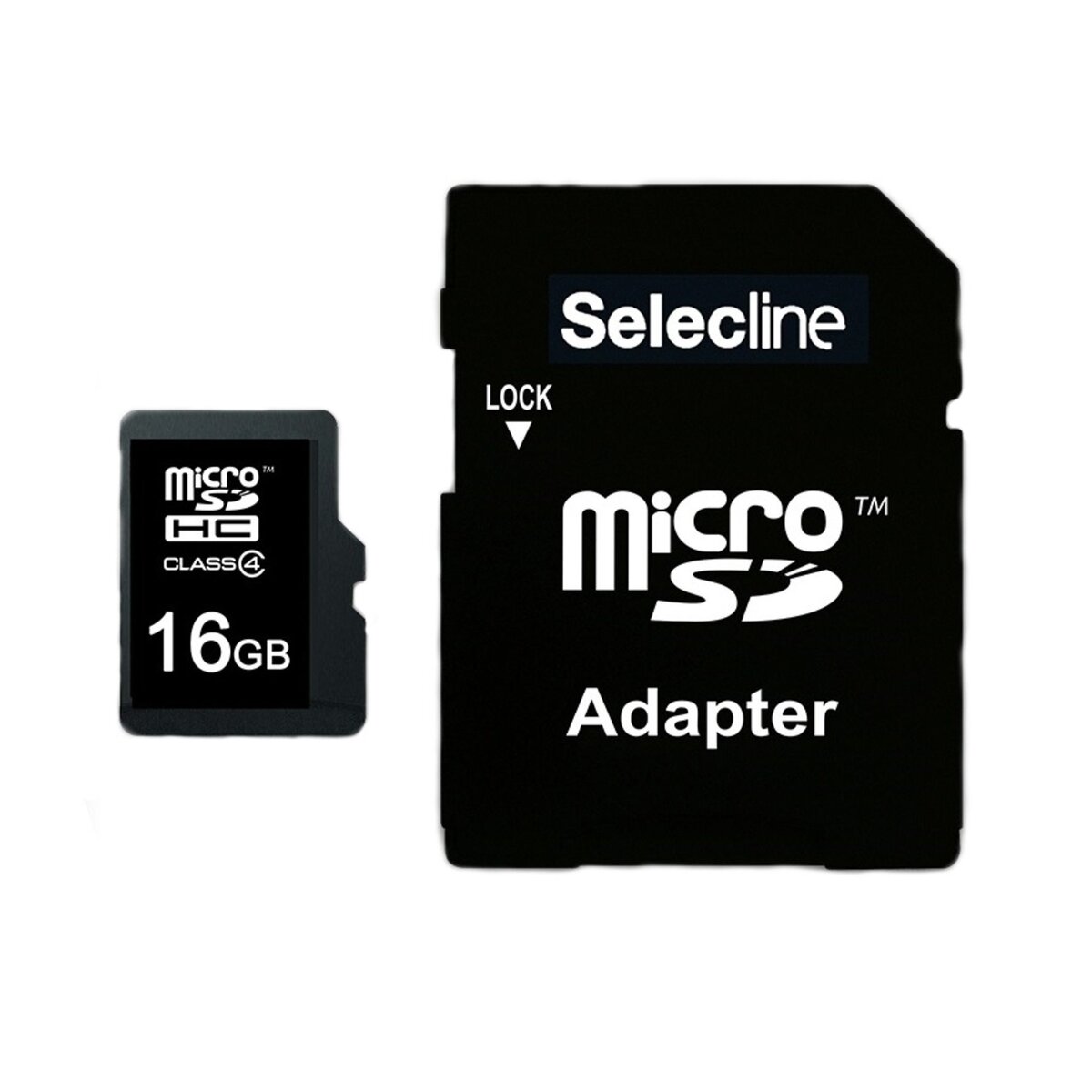 SELECLINE Micro SDHC 16 Go - Carte mémoire