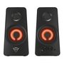 Voir la diapositive 2 : TRUST Enceintes PC GXT 608 Illuminated 2.0 SpeakerSet