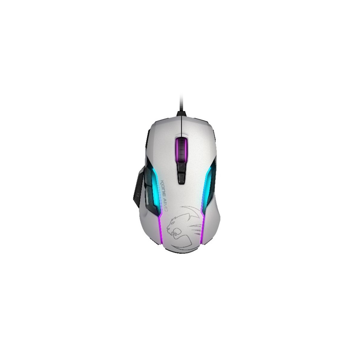 ROCCAT Souris gaming filaire Kone Aimo RGBA blanche - ROC-11-815-WE
