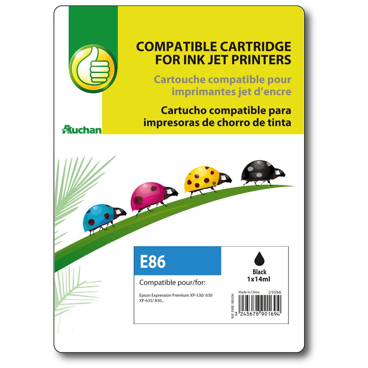 POUCE Cartouche d'encre E86 Noire